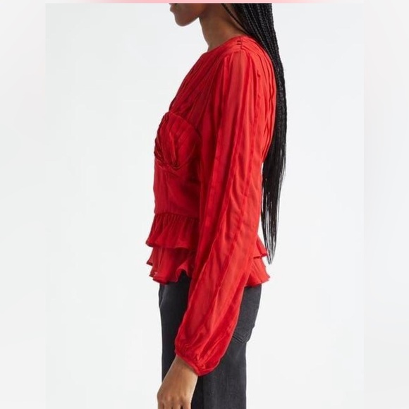 FARM Rio Scarlet Layered Blouse - Picture 2 of 6